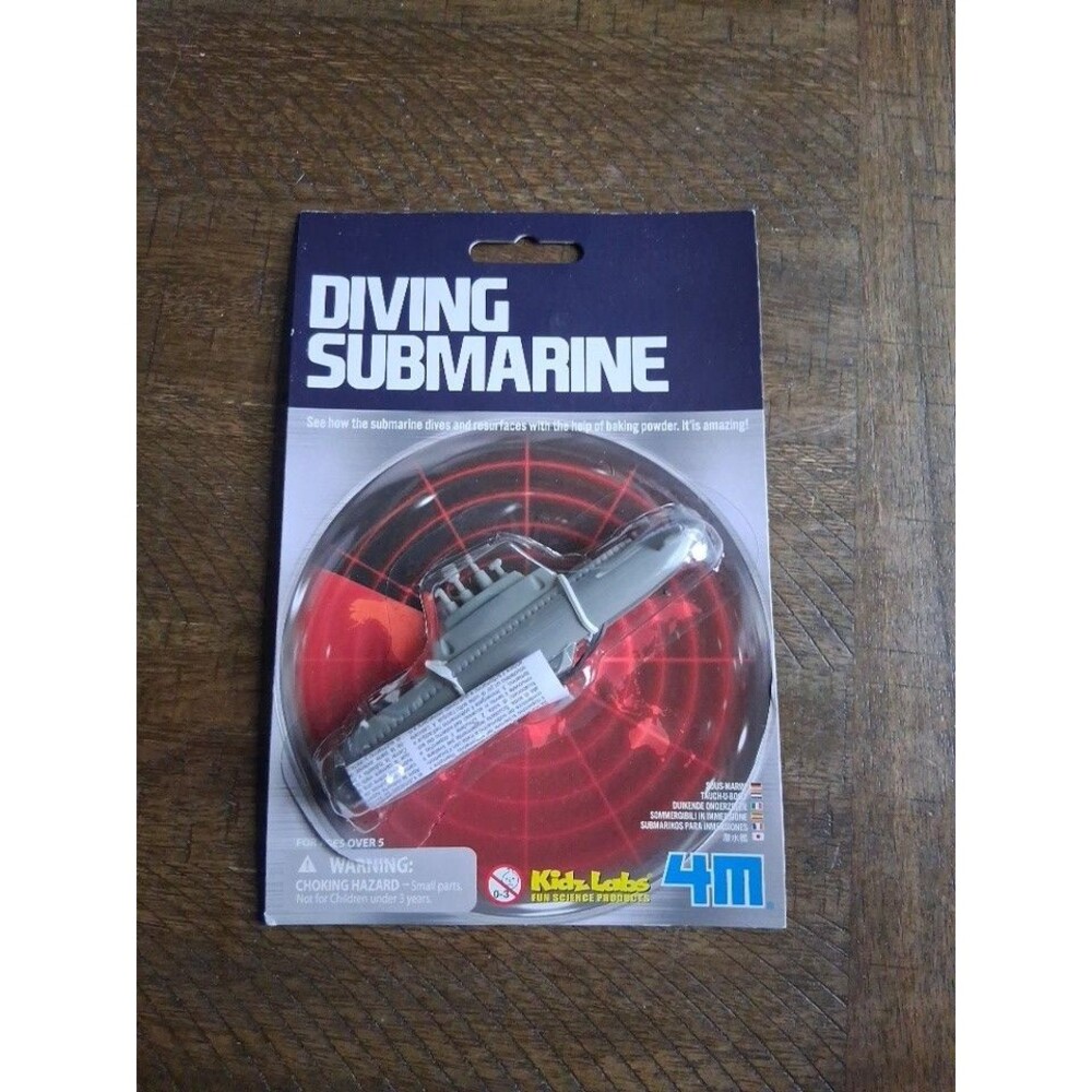 Diving Submarine Mini Kit by KidzLabs / 4M - NEW open box